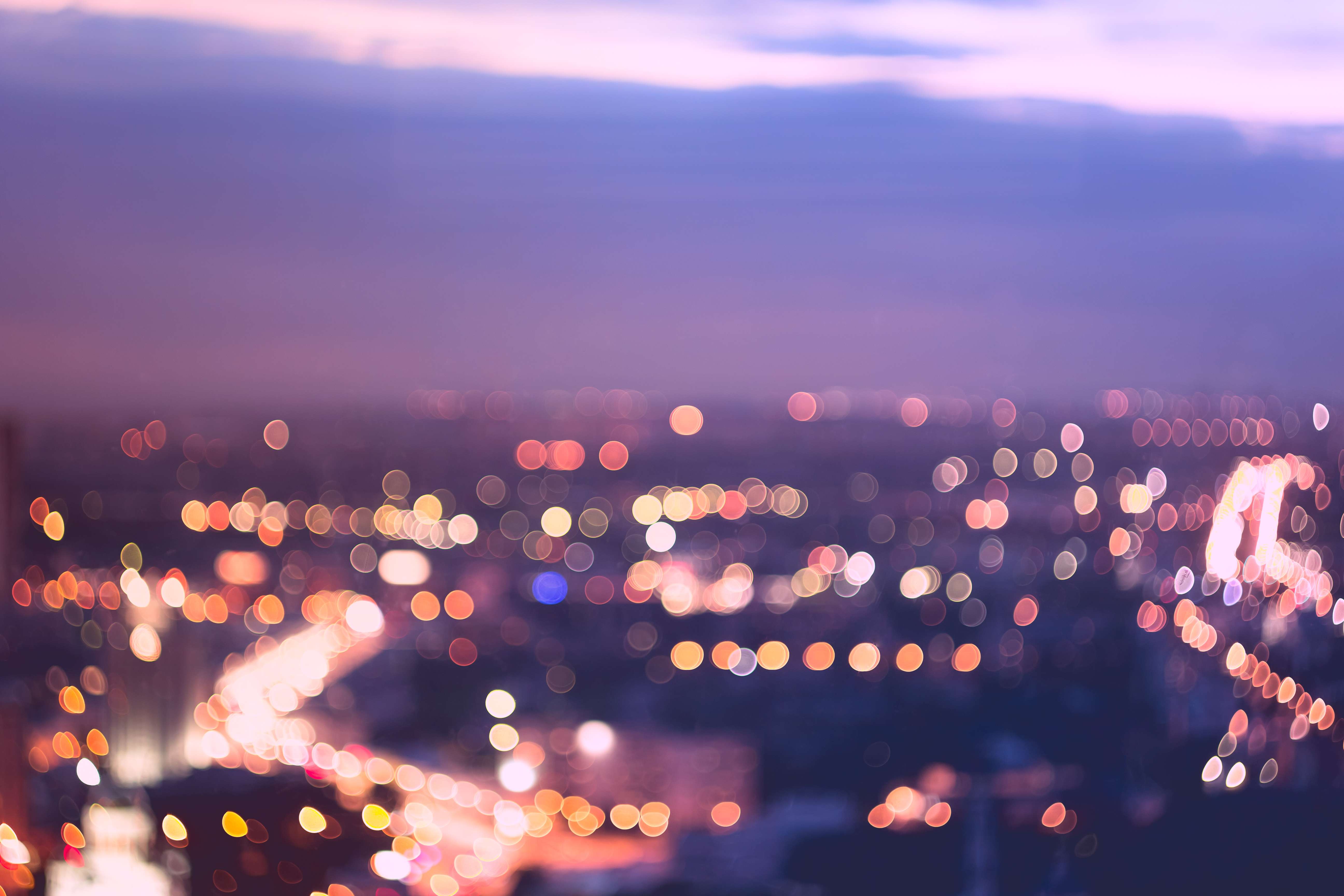 City lights background
